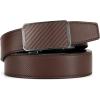 image:imageCHAOREN Leather Ratchet Belt for men 1 38 for Dress Pants  Micro Adjustable Belt Fit EverywhereDark Brown2