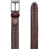image:imageCHAOREN Leather Braided Belts for Men  1 18 Mens Casual Woven Leather Belt for Dress PantBrown