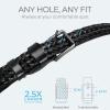 image:imageCHAOREN Leather Braided Belts for Men  1 18 Mens Casual Woven Leather Belt for Dress PantCognac