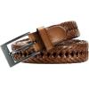 image:imageCHAOREN Leather Braided Belts for Men  1 18 Mens Casual Woven Leather Belt for Dress PantSaddle