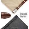 image:imageCHAOREN Leather Ratchet Belt Men 2 Pack  Customizable Fit Effortless Style 35mmBasic BlackBrushed Cognac