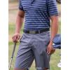 image:imageCHAOREN Mens Belt Stretchable  Elastic Golf Nylon Web Adjustable Belt  for Casual Wear2pcsmatted Gun  Black  Grey