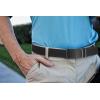 image:imageCHAOREN Mens Belt Stretchable  Elastic Golf Nylon Web Adjustable Belt  for Casual WearAcarbon Fiber ImperialBlack