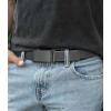 image:imageCHAOREN Mens Belt Stretchable  Elastic Golf Nylon Web Adjustable Belt  for Casual WearCcarbon Fiber ImperialGrey