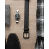 image:imageCHAOREN Mens Belts Leather  35mm Genuine Leather Belt for Jeans  Men Gift for Casual DressBlack Stitched