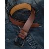 image:imageCHAOREN Mens Belts Leather  35mm Genuine Leather Belt for Jeans  Men Gift for Casual DressCognac