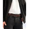 image:imageCHAOREN Mens Belts Leather  35mm Genuine Leather Belt for Jeans  Men Gift for Casual DressDark Brown Stitched
