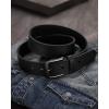 image:imageCHAOREN Mens Belts Leather  35mm Genuine Leather Belt for Jeans  Men Gift for Casual DressFull Grain Black Stitched