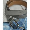 image:imageCHAOREN Mens Belts Leather  35mm Genuine Leather Belt for Jeans  Men Gift for Casual DressGrey Stitched