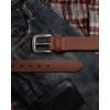 image:imageCHAOREN Mens Belts Leather  35mm Genuine Leather Belt for Jeans  Men Gift for Casual DressTan