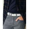 image:imageCHAOREN Mens Belts Leather  35mm Genuine Leather Belt for Jeans  Men Gift for Casual DressWhite Stitched