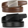 image:imageCHAOREN Mens Dress Belt Leather 2 Pack  Mens Ratchet Belt for Dress Shirt and Pants Every Occasion 32mmBasic BlackBrown