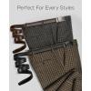 image:imageCHAOREN Mens Dress Belt Leather 2 Pack  Mens Ratchet Belt for Dress Shirt and Pants Every Occasion 32mmBasic BlackBrown