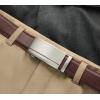image:imageCHAOREN Mens Dress Belt Leather 2 Pack  Mens Ratchet Belt for Dress Shirt and Pants Every Occasion 32mmBlackDark Brown