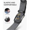 image:imageCHAOREN Mens Stretch Belt  1 38 Elastic Braided Golf Belt for Men  Stretchy Web Fit Summer Casual JeansGun Metal  Grey