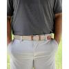 image:imageCHAOREN Mens Stretch Belt  1 38 Elastic Braided Golf Belt for Men  Stretchy Web Fit Summer Casual JeansSilver  Beige