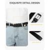 image:imageCHAOREN Mens Stretch Belt  1 38 Elastic Braided Golf Belt for Men  Stretchy Web Fit Summer Casual JeansSilver  Beige