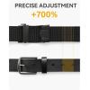 image:imageCHAOREN Nylon Ratchet Belts for Men  Casual Golf Web Belt Men 1 38  Automatic Adjustable Buckle Fit JeansWalnut Brown 35mm