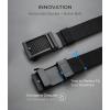 image:imageCHAOREN Ratchet Belts for Men 2 Pack  Casual Web Nylon Mens Belt 1 38  Automatic Adjustable Buckle Fit Jeans2 Pack Black and Navy