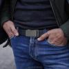 image:imageCHAOREN Ratchet Belts for Men 2 Pack  Casual Web Nylon Mens Belt 1 38  Automatic Adjustable Buckle Fit Jeans2 Pack Black and Navy