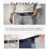image:imageCHAOREN Ratchet Belts for Men 2 Pack  Casual Web Nylon Mens Belt 1 38  Automatic Adjustable Buckle Fit Jeans2 Pack Black and Navy