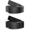 image:imageCHAOREN Ratchet Belts for Men 2 Pack  Casual Web Nylon Mens Belt 1 38  Automatic Adjustable Buckle Fit JeansBlack and GreyRatchet Buckle