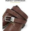 image:imageCHAOREN Reversible Belt Men 1 Piece  125 Leather Dress Belt  Trim to Fit for Elegant StyleBlackBrown Width 32mm