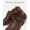 image:imageCHAOREN Reversible Belt Men 1 Piece  125 Leather Dress Belt  Trim to Fit for Elegant StyleCognacBlack Width 32mm