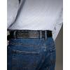 image:imageCHAOREN Western Belts for Men without Buckle  Cowboy Belt 15 Full Grain Leather Belt for Jeans  One Solid Piece LeatherFull Grain Floral Black