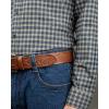 image:imageCHAOREN Western Belts for Men without Buckle  Cowboy Belt 15 Full Grain Leather Belt for Jeans  One Solid Piece LeatherFull Grain Floral Brown