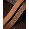 image:imageCHAOREN Western Belts for Men without Buckle  Cowboy Belt 15 Full Grain Leather Belt for Jeans  One Solid Piece LeatherFull Grain Floral Brown