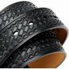 image:imageCHAOREN Western Belts for Men without Buckle  Cowboy Belt 15 Full Grain Leather Belt for Jeans  One Solid Piece LeatherInterwoven Black