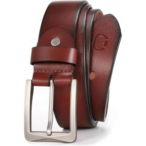 image:imageCHAOREN 15 Mens Belts Leather  Italian Full Grain Leather Belts  Ideal for Casul Jeans amp Work WearBrown