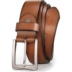 image:imageCHAOREN 15 Mens Belts Leather  Italian Full Grain Leather Belts  Ideal for Casul Jeans amp Work WearTan