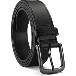 image:imageCHAOREN Mens Belts Leather  35mm Genuine Leather Belt for Jeans  Men Gift for Casual DressBlack Stitched