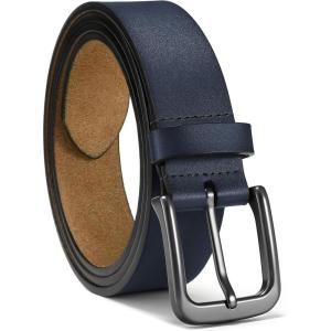 image:imageCHAOREN Mens Belts Leather  35mm Genuine Leather Belt for Jeans  Men Gift for Casual DressBlue