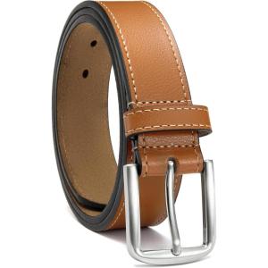 image:imageCHAOREN Mens Belts Leather  35mm Genuine Leather Belt for Jeans  Men Gift for Casual DressCaramel