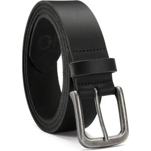 image:imageCHAOREN Mens Belts Leather  35mm Genuine Leather Belt for Jeans  Men Gift for Casual DressFull Grain Black
