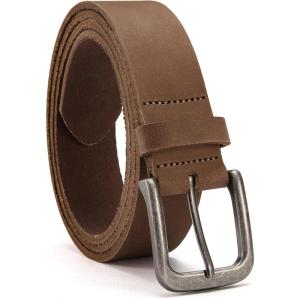 image:imageCHAOREN Mens Belts Leather  35mm Genuine Leather Belt for Jeans  Men Gift for Casual DressFull Grain Dark Brown