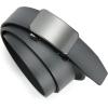 image:imageCHAOREN 40mm Ratchet Belt Buckle Only for 1 38 Slide Belt Strap Automatic Click Buckle AdjustableBrushed Metal Grey