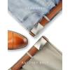 image:imageCHAOREN 40mm Ratchet Belt Buckle Only for 1 38 Slide Belt Strap Automatic Click Buckle AdjustableBrushed Titanium
