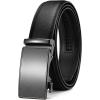 image:imageCHAOREN 40mm Ratchet Belt Buckle Only for 1 38 Slide Belt Strap Automatic Click Buckle AdjustableCharcoal Grey