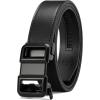 image:imageCHAOREN 40mm Ratchet Belt Buckle Only for 1 38 Slide Belt Strap Automatic Click Buckle AdjustableDouble D Black