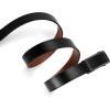 image:imageCHAOREN 40mm Ratchet Belt Buckle Only for 1 38 Slide Belt Strap Automatic Click Buckle AdjustableMetallic Black