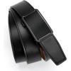 image:imageCHAOREN 40mm Ratchet Belt Buckle Only for 1 38 Slide Belt Strap Automatic Click Buckle AdjustableMetallic Black