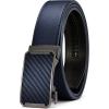 image:imageCHAOREN 40mm Ratchet Belt Buckle Only for 1 38 Slide Belt Strap Automatic Click Buckle AdjustableNavy Carbon Fiber