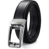 image:imageCHAOREN 40mm Ratchet Belt Buckle Only for 1 38 Slide Belt Strap Automatic Click Buckle AdjustableSilver