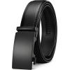 image:imageCHAOREN 40mm Ratchet Belt Buckle Only for 1 38 Slide Belt Strap Automatic Click Buckle AdjustableSquare Black