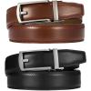 image:imageCHAOREN Click Belt for Men 2 Pack  Mens Dress Belt 1 14 in Packing Box  Design Belt Meet Almost Any Outfit and OccasionBlackCognac