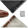 image:imageCHAOREN Click Belts for Men 2 Pack  Mens Ratchet Leather Belt 1 38 for Dress and Casual  Micro Adjustable Belt FitBlackCognac